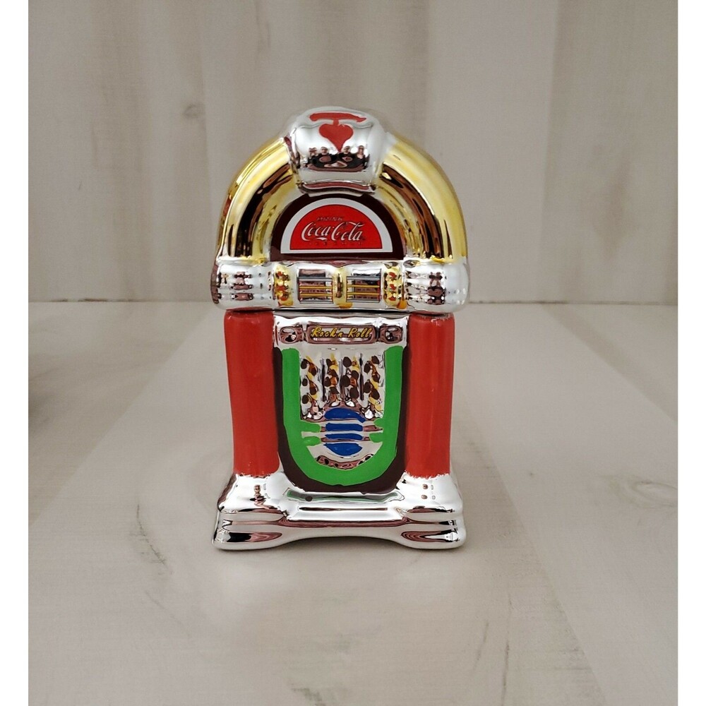 COCA COLA COKE AND A SONG JUKEBOX SALT AND PEPPER SHAKER SET -  NIB